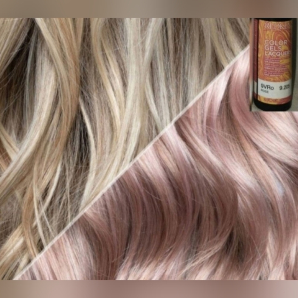 New! Redken Color Gels Lacquers Permanent Hair color 9VRo (Rose) Size 2 oz